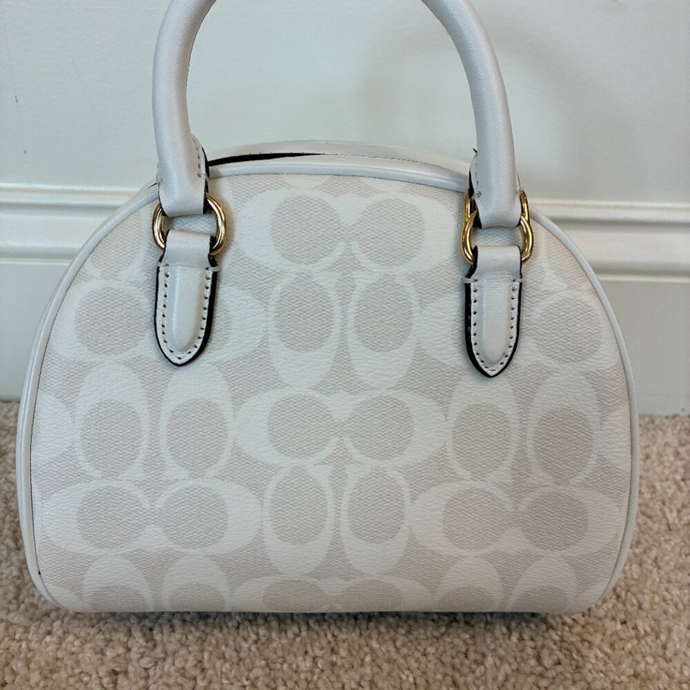 NWOT Coach Sydney Satchel In Signature Canvas CA591 - Picture 5 of 15